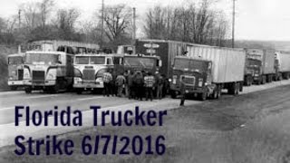 Florida Truckers Strike 6/07/2016