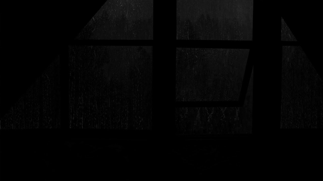 Dark Screen with Rain on Your Bedroom Window 🌧️ | Fall Asleep Instantly, Deep Calm & Focus