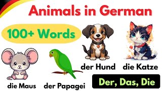 🐶🐱 Animals in German | Learn German Animal Names (A1–A2) #deutschlernen 