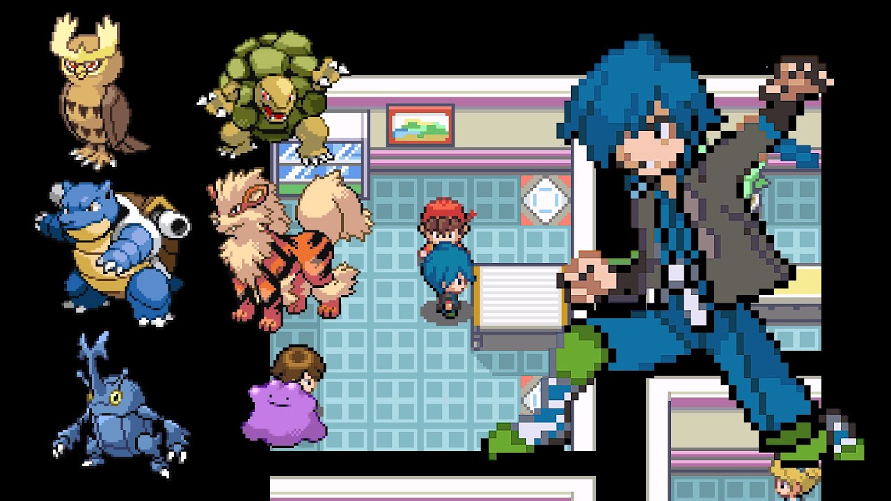 Pokemon Aesthetic Red • Rival - Silph Co.