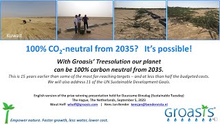 The Groasis Treesolution: a sustainable way to quickly and affordably achieve carbon neutrality