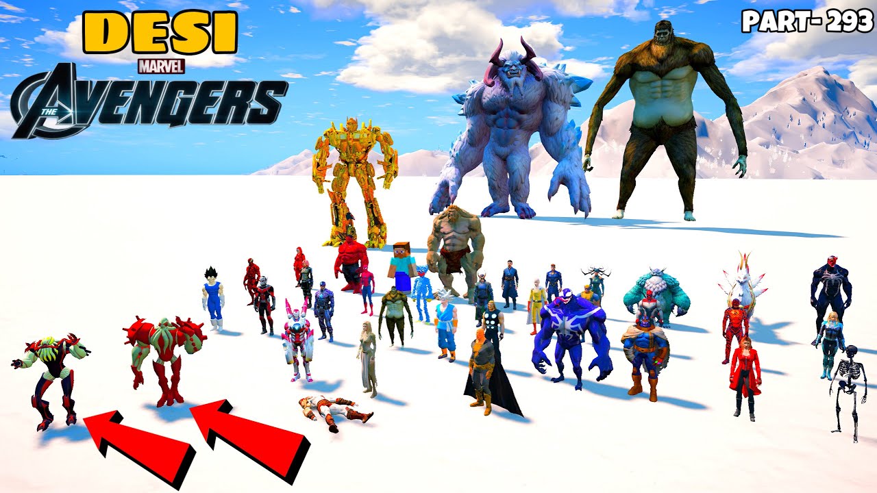 DESI Avengers Found Vilgax Brothers and THENA Attacks on GOD OF WAR Kratos in GTA 5 | GTA V 