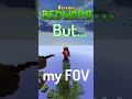 LOW FOV BEDWARS!!! | #shorts