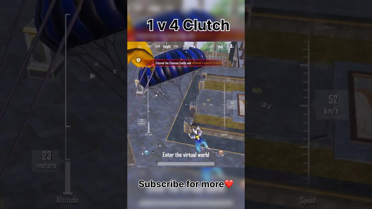 Easy 1 vs 4 clutch 🚀 I #shorts #bgmi #gaming #pubgmobile