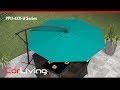 Offset patio umbrella  umbrellas collection  corliving