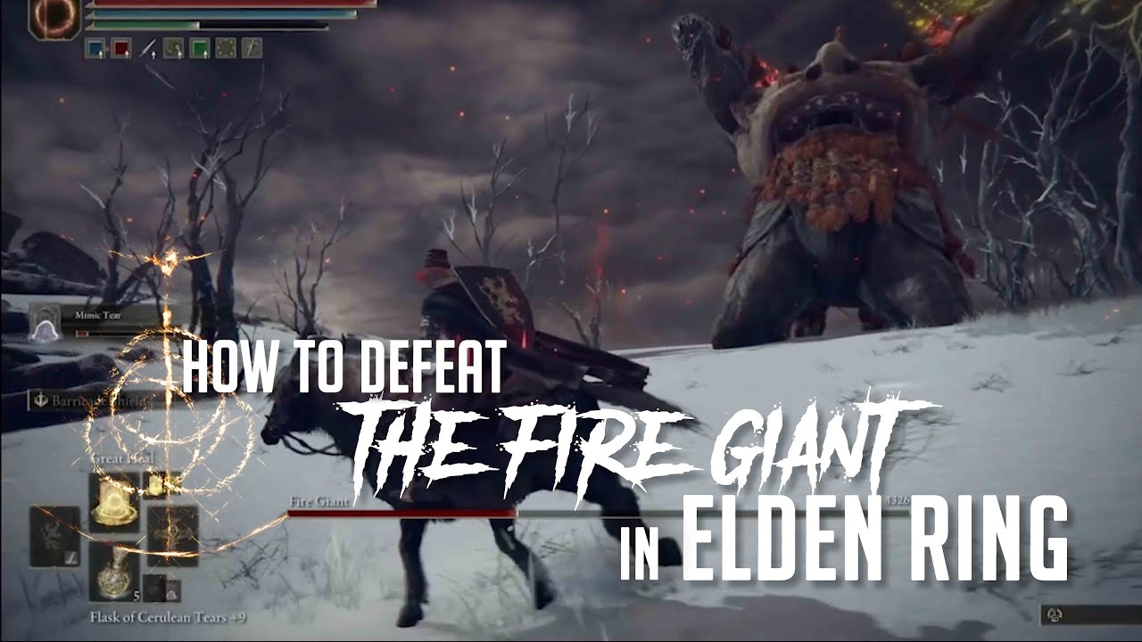 How to Cheese Fire Giant in Elden Ring (Easy Kill) YouTube