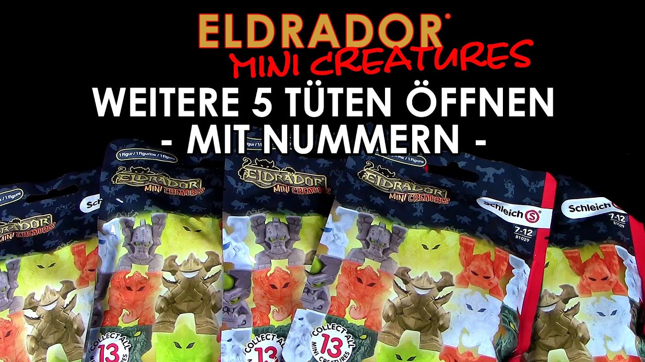 Schleich ® Eldrador ® Mini Creatures Serie 2 - weitere 5 Tüten öffnen - mit Nummern