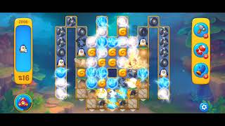Fishdom Easy Level 2808 (with full seashell [Super Lightning]) @choraelmin