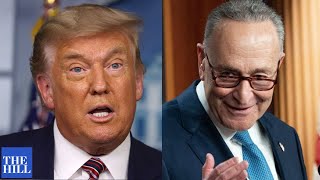 Chuck Schumer takes SWIPE at Trump while touting successes of Biden administration's first 100 days