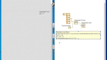 How to use Interpolate 1 D Array function in LabVIEW