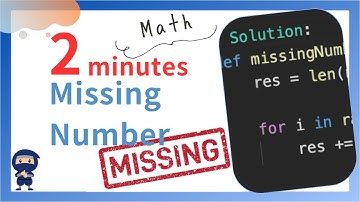 Missing Number - LeetCode #268 - Python, JavaScript, Java, C++