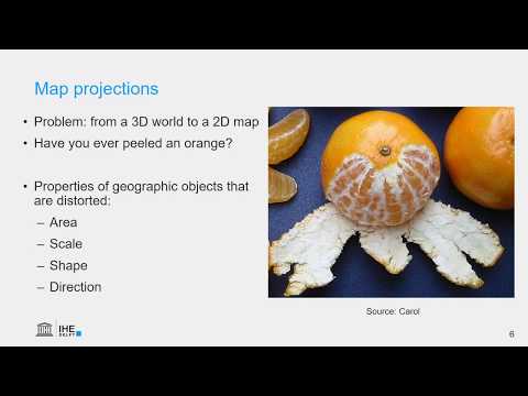 Map projections in GIS (theory)