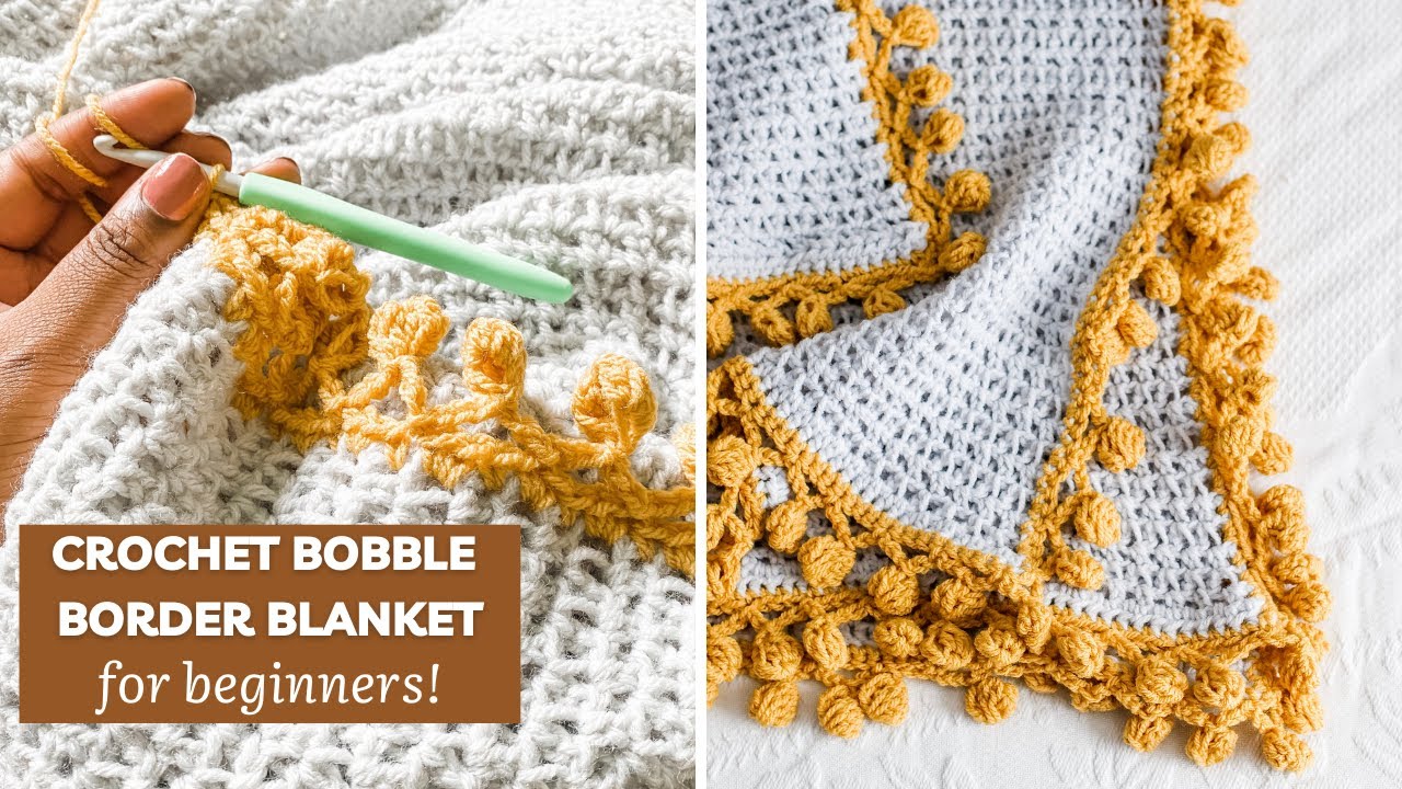 Bernat Blanket Stitch Trim Crochet Blanket