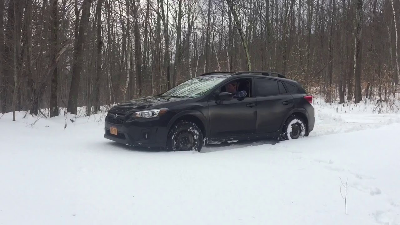 2018 Subaru Crosstrek Snowwheeling - YouTube