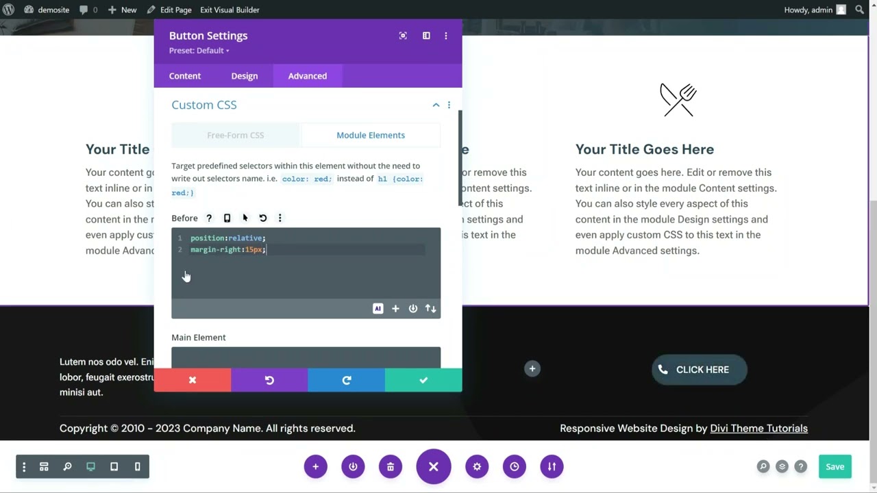 Divi Tips: Creating a Floating Call to Action Button in Divi