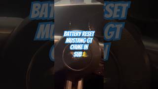 How to reset you battery on your Mustang GT or v6 mustang #automobile #cartok #mechanic
