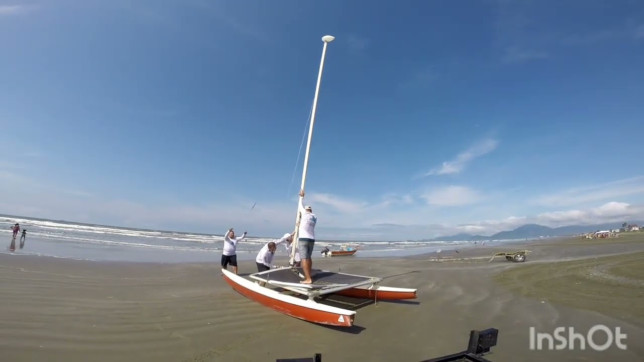 Velejando Peruibe - 1° Regata - Hobie Cat14