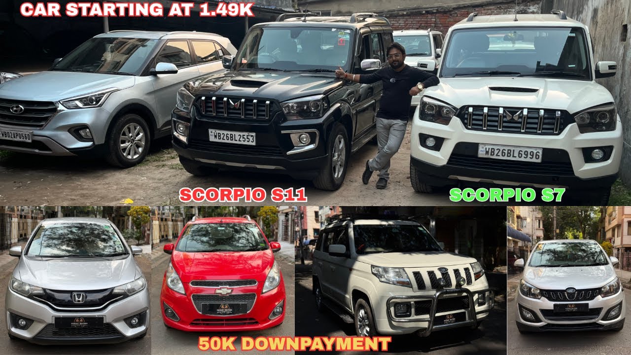 NEW SECOND HAND CARS IN KOLKATA | BEST SECOND HAND CAR UNDER 2 LAKH IN KOLKATA | SCORPIOS11🔥#scorpio