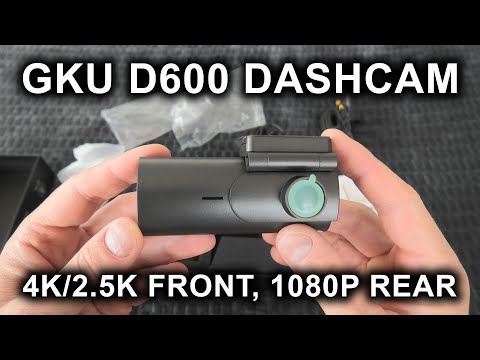 Presentation Dashcam GKU D600 front + rear camera 