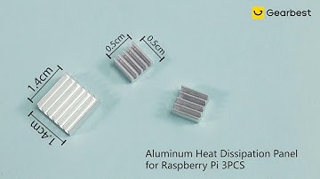 3pcs Aluminum Heatsink Radiator Cooler Cooling Kit for Raspberry Pi - Gearbest.com