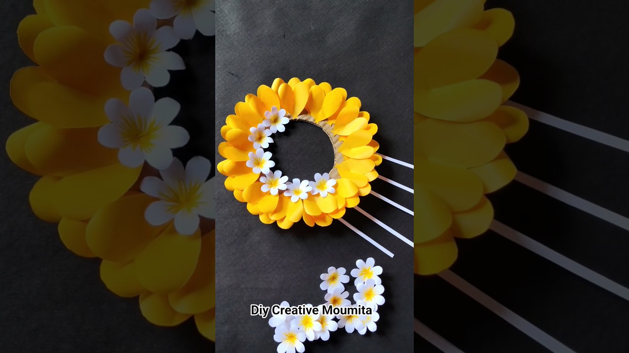 wall decoration ideas with paper#shorts #trending #viral #diy #fun #craft#papercraft #youtubeshorts