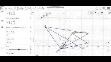 Slider/crank mechanism simulation (GeoGebra)