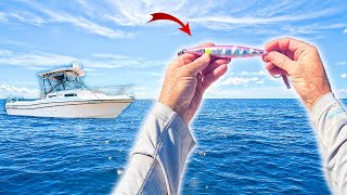 How I Caught THIS! Fishing Slow Pitch Jigs 40 Miles Offshore! [Mexico Beach Fishing]