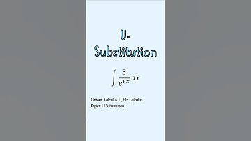 📢 Evaluate: ∫ (3 / e^(6x)) dx using u-substitution. #calculus #apcalculus #mathtutor #tutor