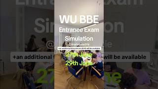 WU BBE entrance exam offline exam simulation #wubbe #wubbeentranceexam #wuvienna
