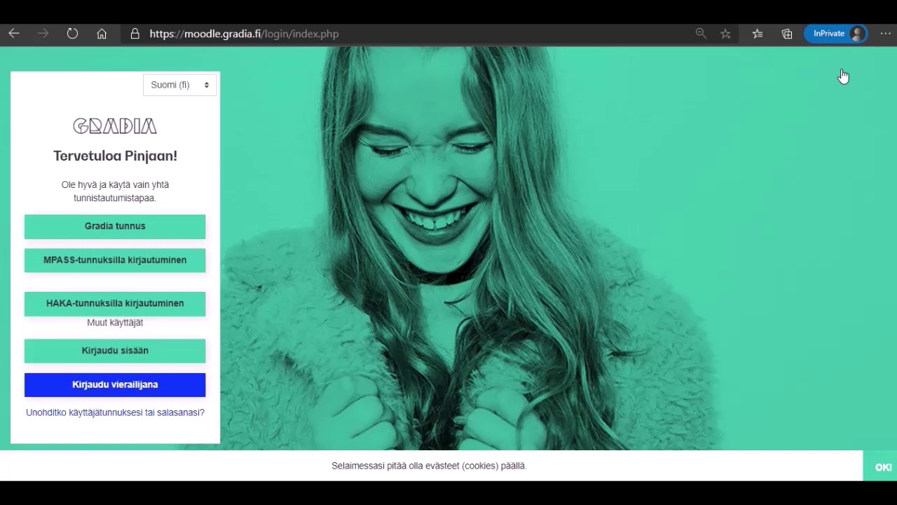 Opiskelijan kirjautuminen Moodleen - Gradia Digipalvelut