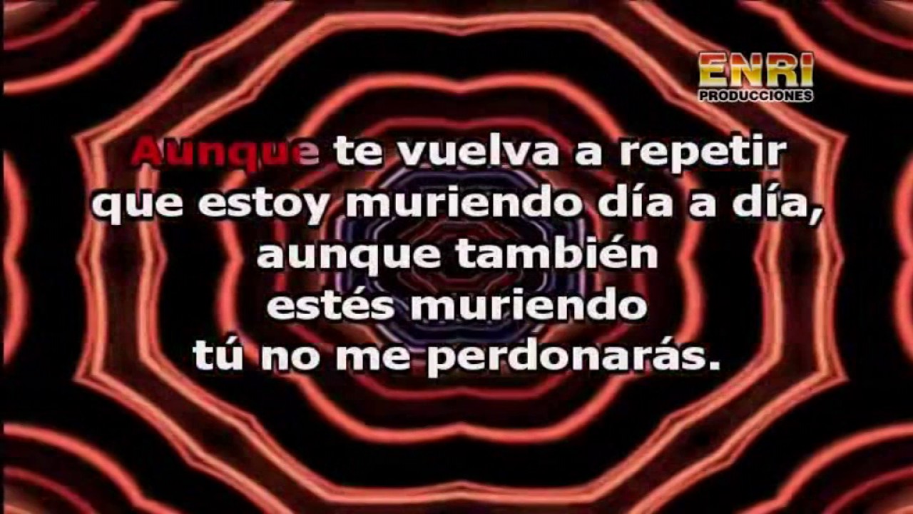 karaoke de romanticos en castellano YouTube