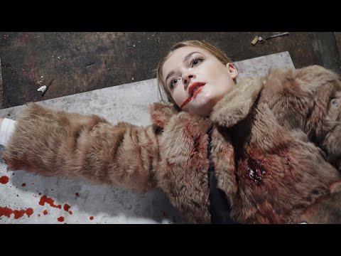 Death Of A Hitwoman Trailer - woman assassin in fur coat shot three times - death scene