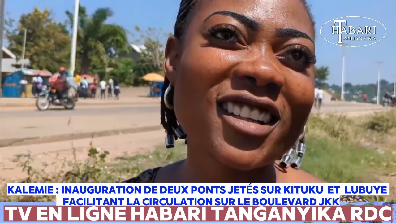 KALEMIE : inauguration de deux ponts jetés sur Kituku  et  Lubuye facilitant la circulation routière
