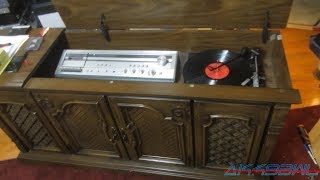 06/16/2017 A very nice stereo cabinet, got it for a steal. Record player and tape deck needed a little work, but now everything 