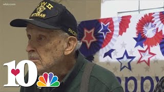 Community hosts celebration when local World War II veteran turns 100 years old