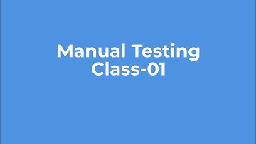 01 Manual Testing