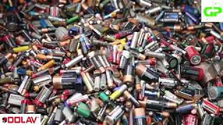 Battery recycling with G&P RTP Dolav pallet boxes