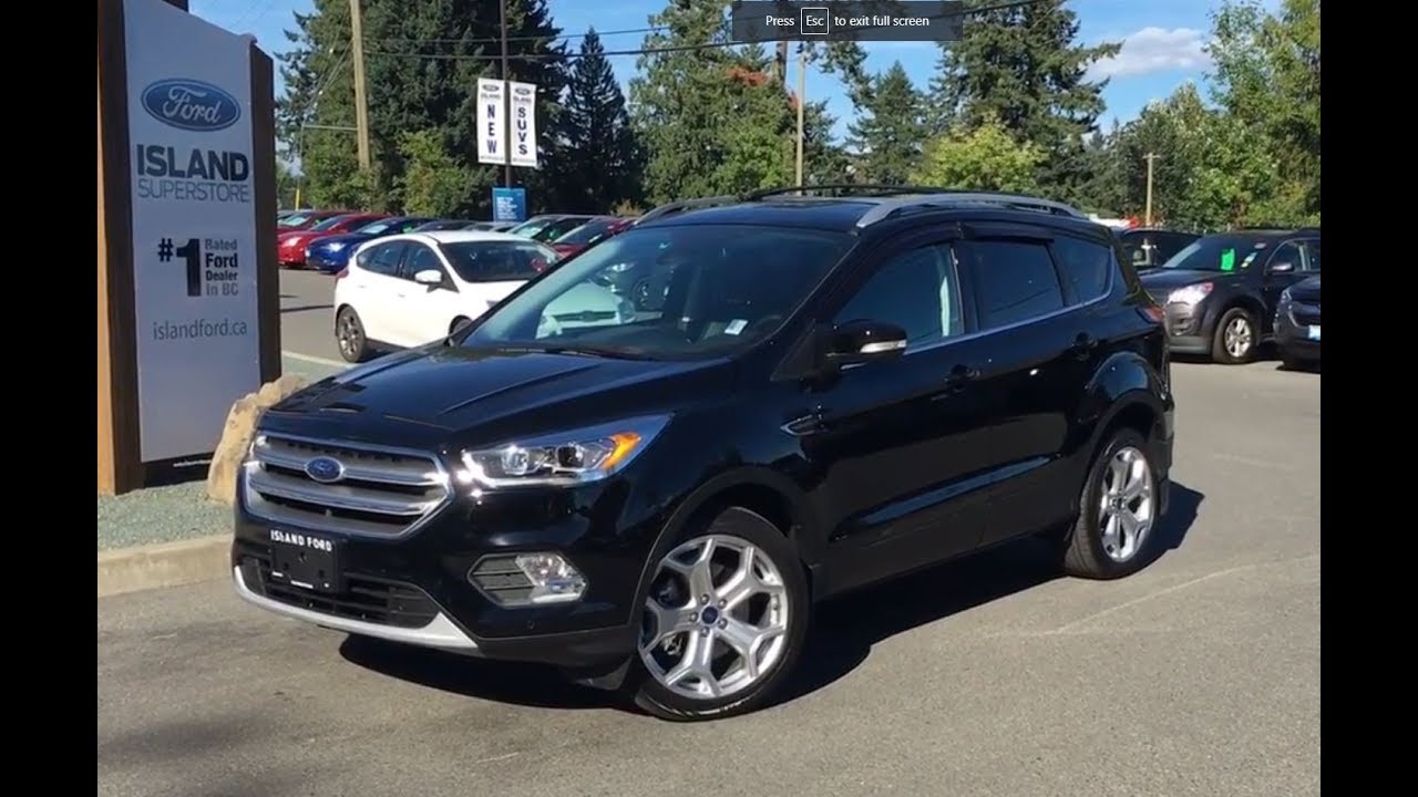 2017 Ford Escape Titanium Technology Canadian Touring EcoBoost AWD Review -  Island Ford - YouTube