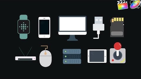 Techs Animated Icons Final Cut Pro Templates