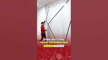 Tranh dán tường đơn giản hiện đại, tranh vải dán tường khổ lớn #shortvideo #shorts
