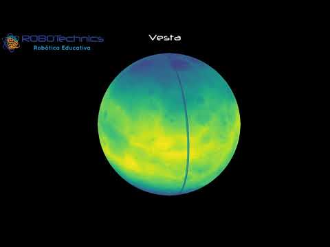 Asteroid Vesta Python Numerical Simulation based on NASA topography