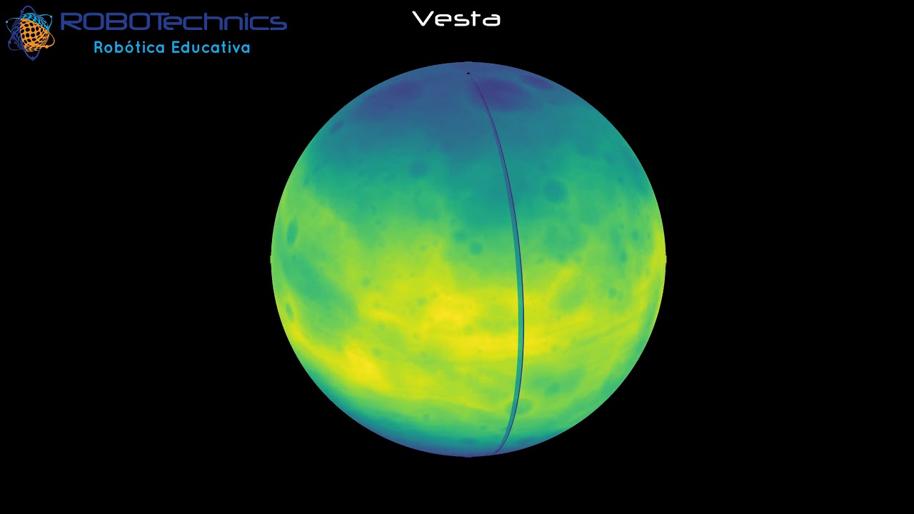 Asteroid Vesta Python Numerical Simulation based on NASA topography ...