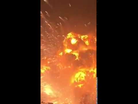 Explosion of gas station in China.