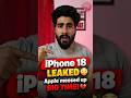 iPhone 18 LEAKED 😳 Apple Messed Up BIG TIME! #mrtechnicalbeast #iphone18 #iphone #apple #tech