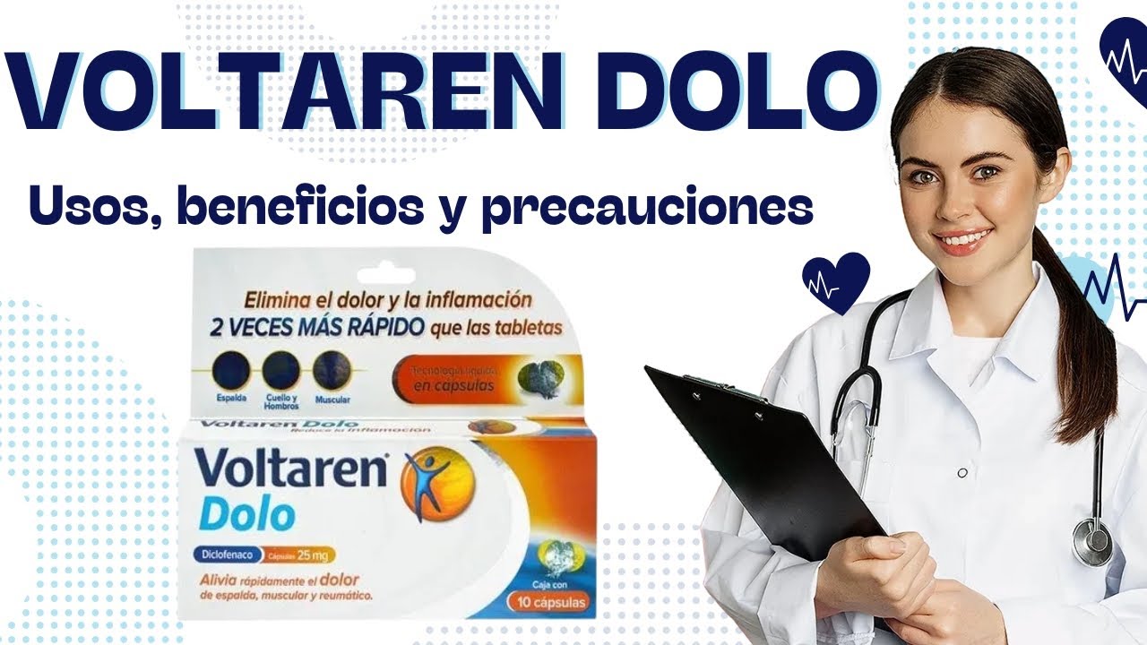 Voltaren Dolo (Diclofenaco potásico 25 mg): ¿Para qué sirve, cómo se toma y precauciones?