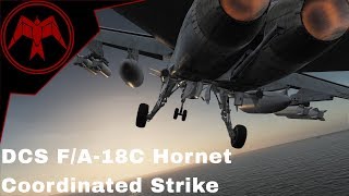 DCS F/A-18C Hornet Coordinated Strike Cinematic Mission
