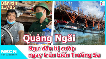 Ngư dân Quảng Ngãi bị "tàu lạ" cướp ngay trên biển Trường Sa - NBCN