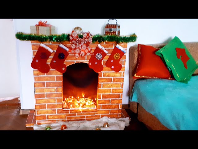 КАМИН ИЗ ПЕНОПЛАСТА СВОИМИ РУКАМИ / как сделать камин / фальш-камин / новогодние украшения