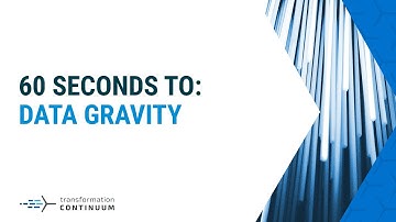 Data Gravity: 60 Seconds to Transformation