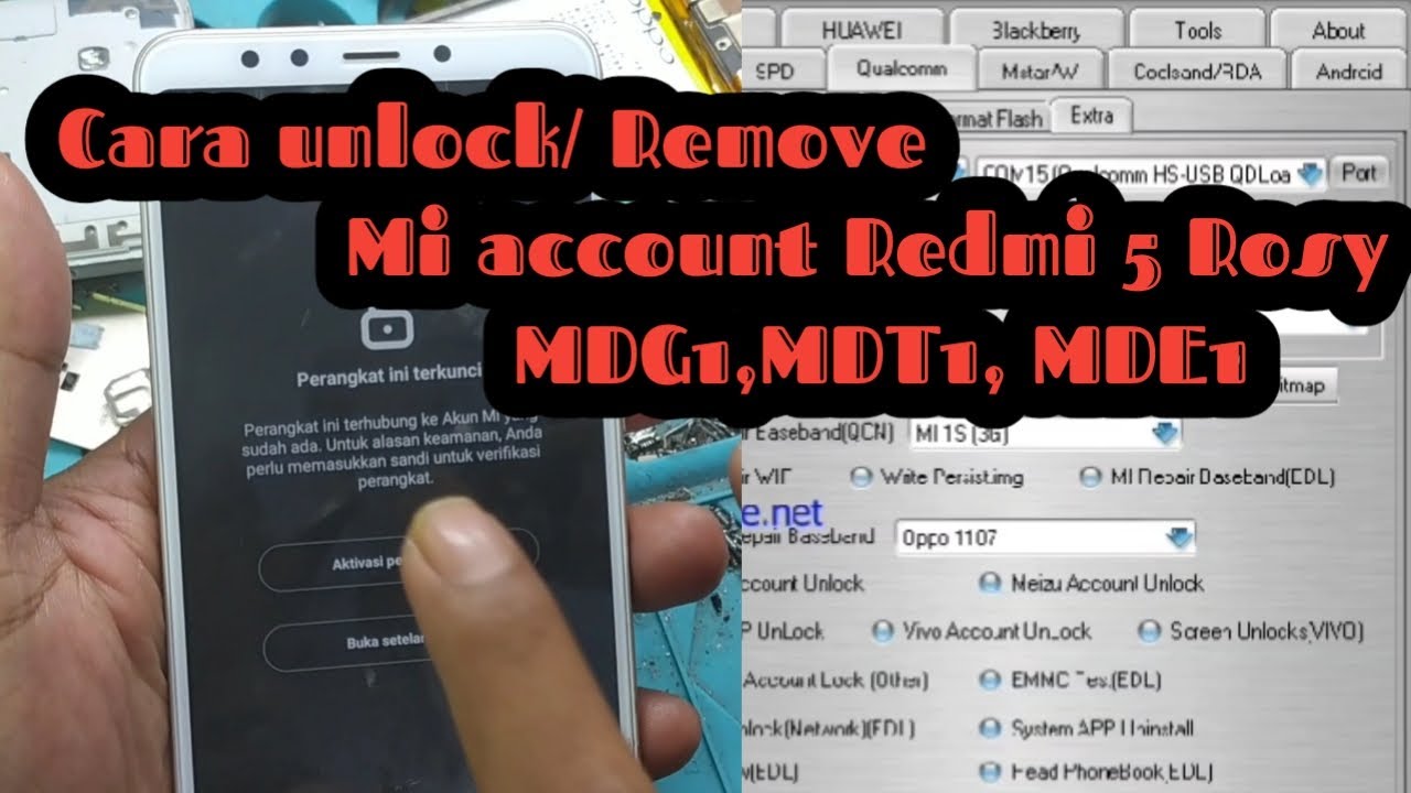 Redmi 5 Plus Mi Account Bypass